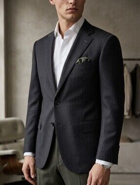 🇨🇦Samuelsohn/Harry Rosen Dark Grey Wool Blazer